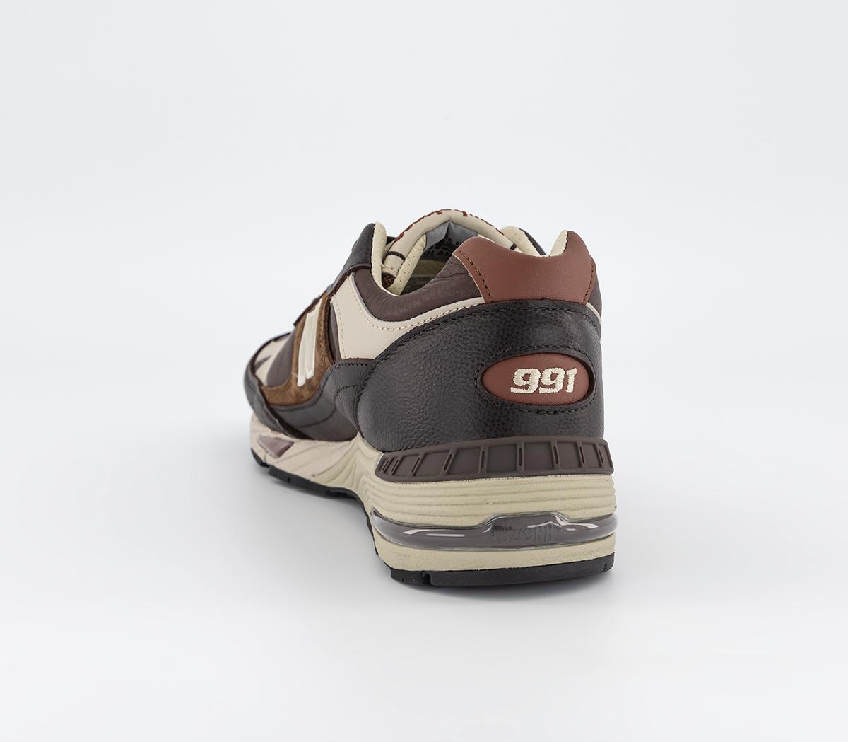 New Balance991 Made in UK TrainersBrown Black
