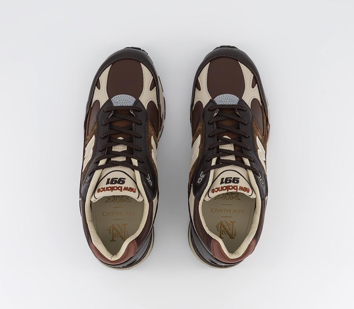 New Balance991 Made in UK TrainersBrown Black