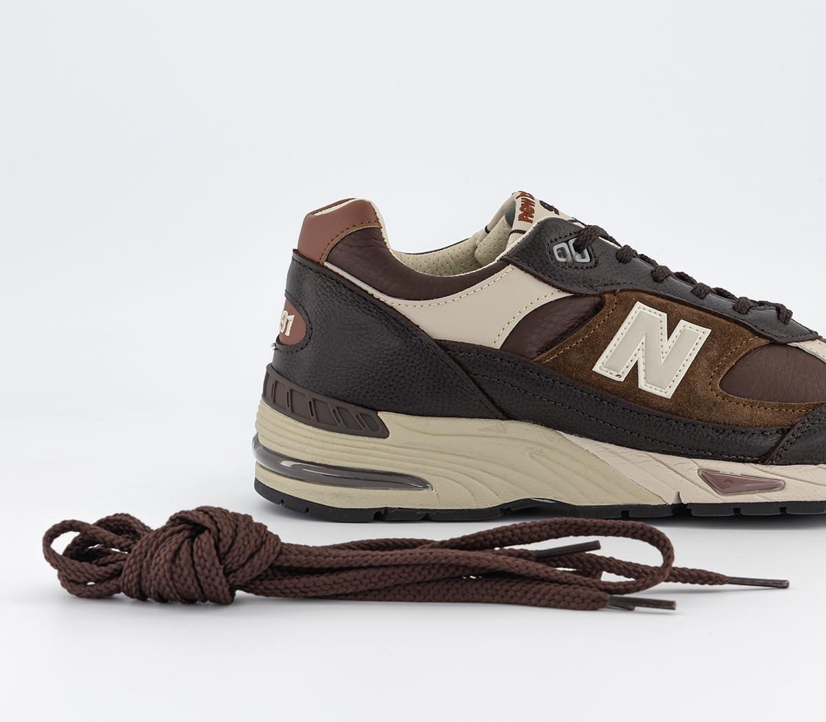 New Balance991 Made in UK TrainersBrown Black