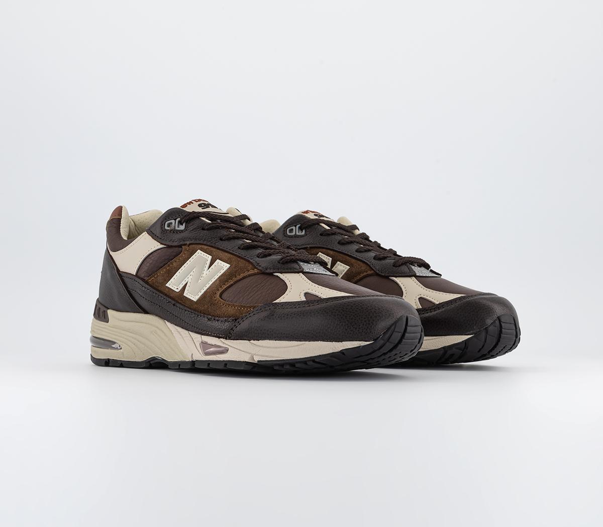 New Balance991 Made in UK TrainersBrown Black