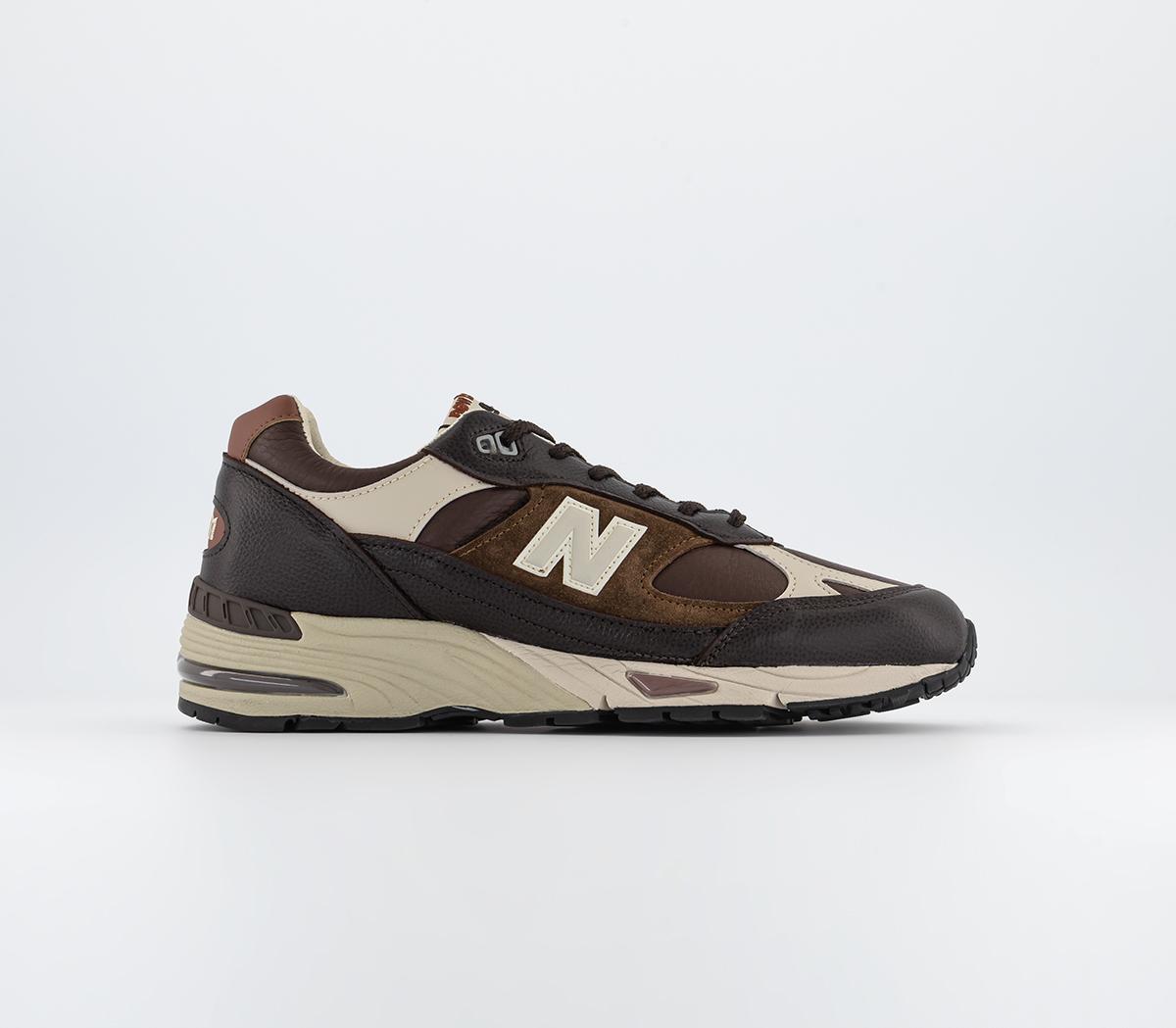 New Balance991 Made in UK TrainersBrown Black