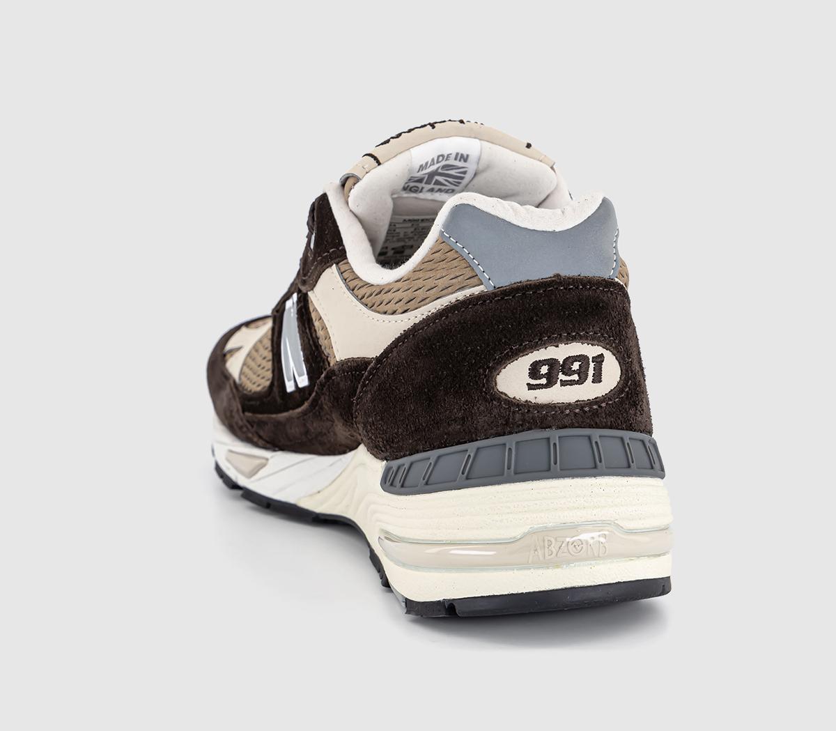 New Balance991 TrainersBrown Beige Grey