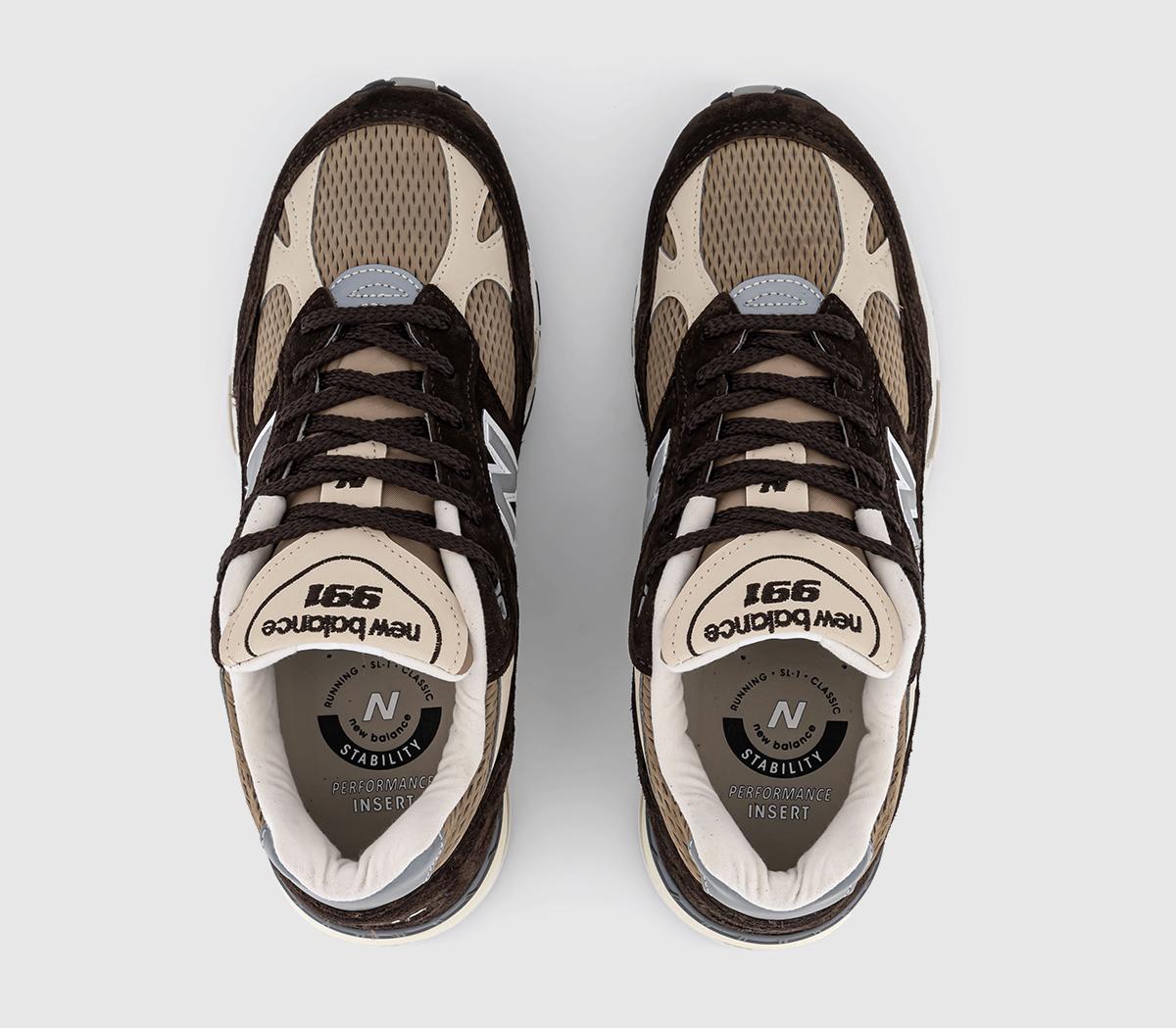 New Balance991 TrainersBrown Beige Grey
