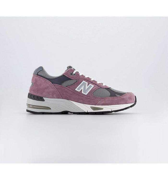 New Balance Mens 991 Trainers Pink Grey