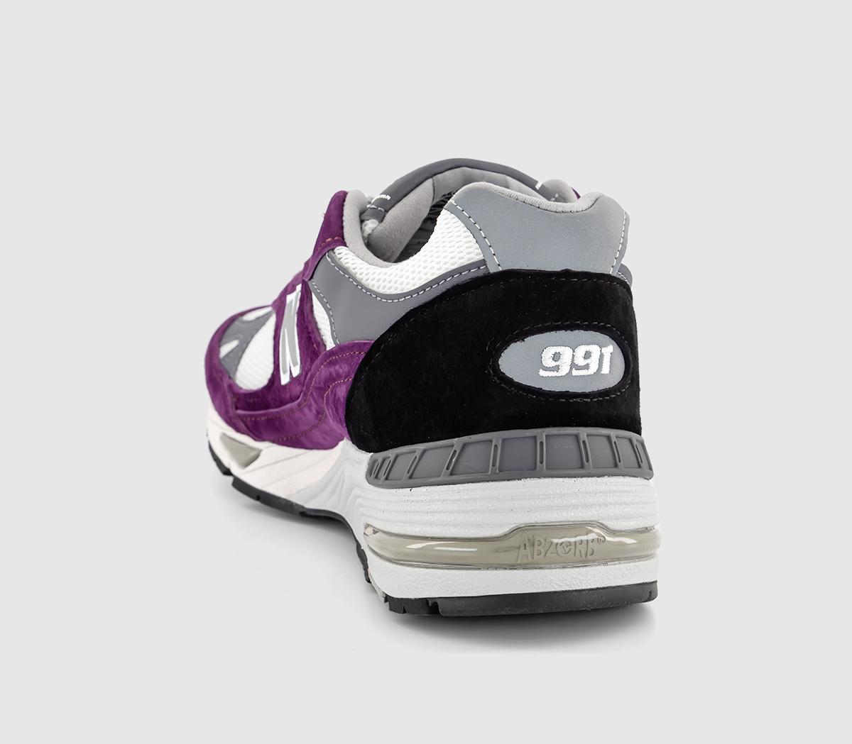 New Balance991 'Made in UK' TrainersPurple Black White