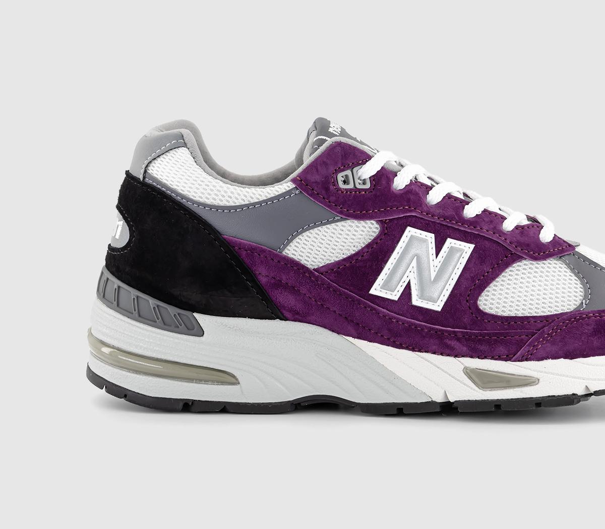 New Balance991 'Made in UK' TrainersPurple Black White