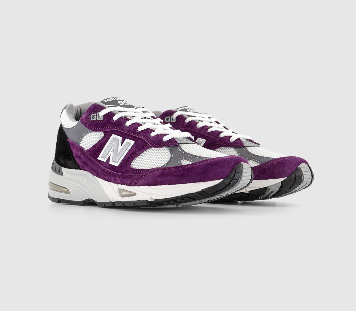 New Balance991 'Made in UK' TrainersPurple Black White