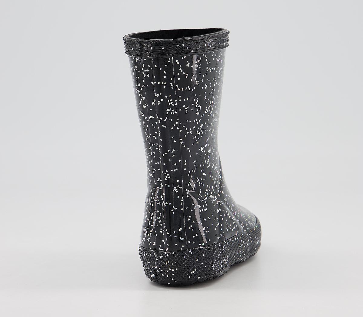 HunterFirst Classic Wellies HunterFirst Classic WelliesBlack Giant Glitter
