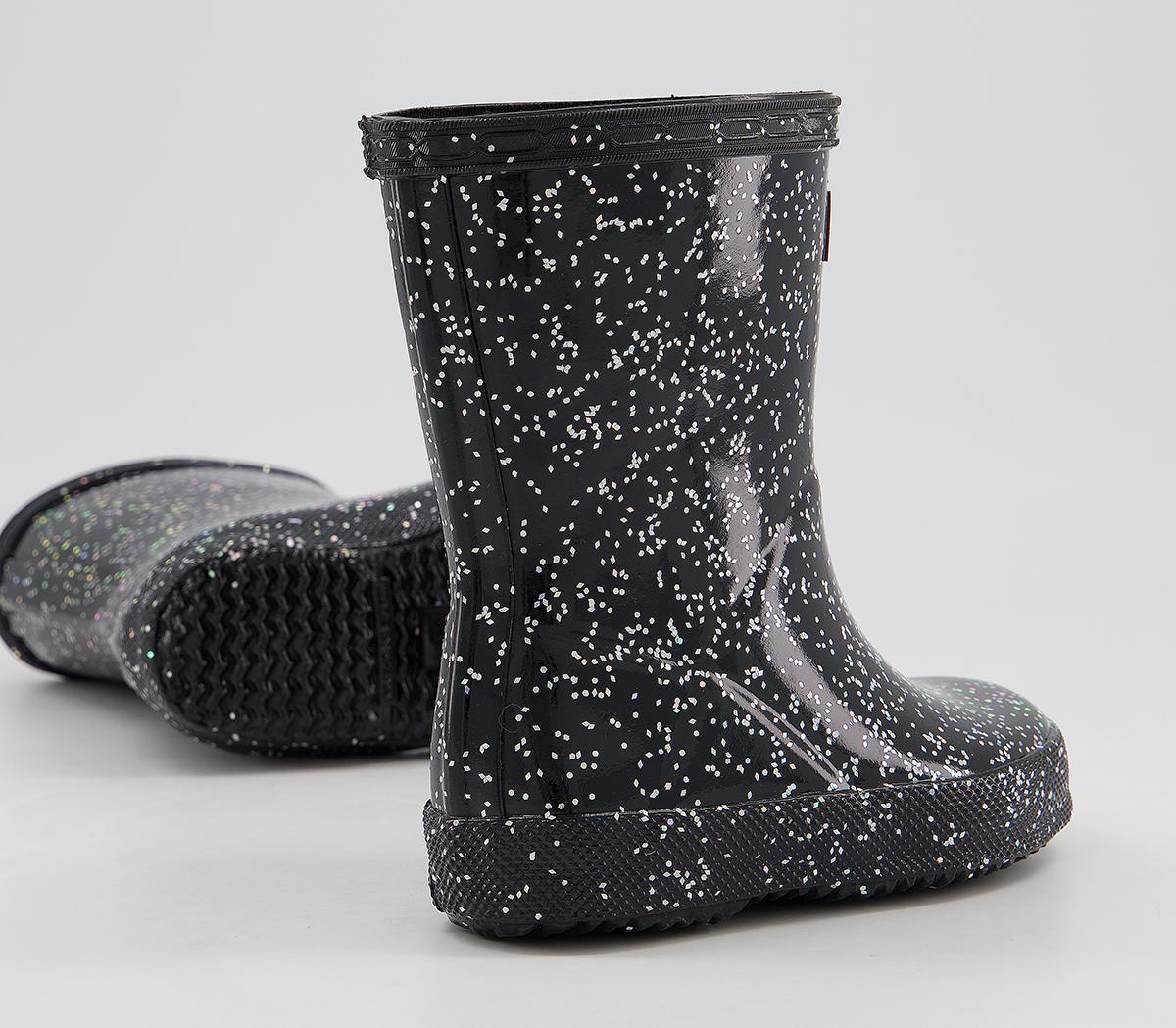 HunterFirst Classic Wellies HunterFirst Classic WelliesBlack Giant Glitter