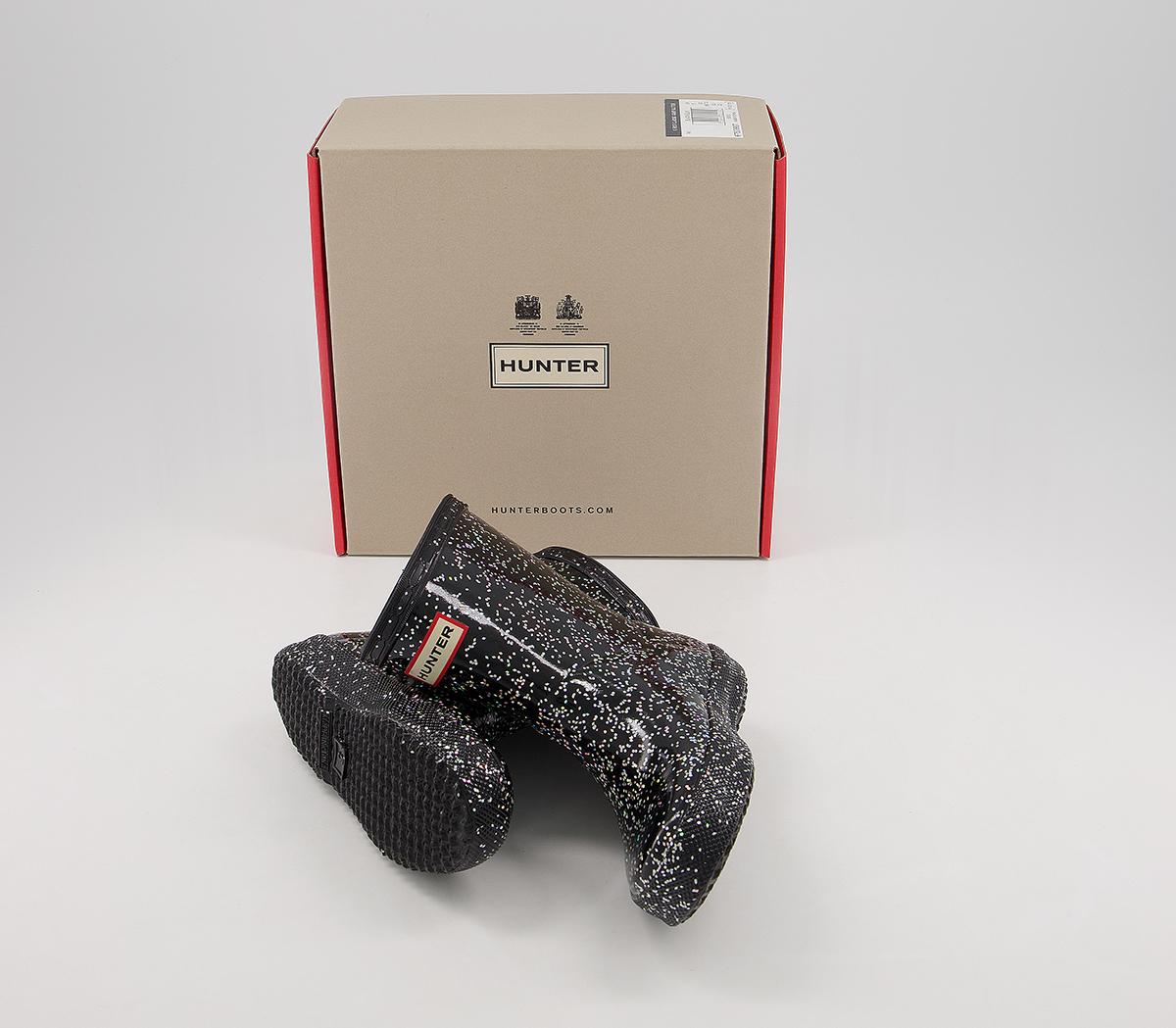 HunterFirst Classic Wellies HunterFirst Classic WelliesBlack Giant Glitter