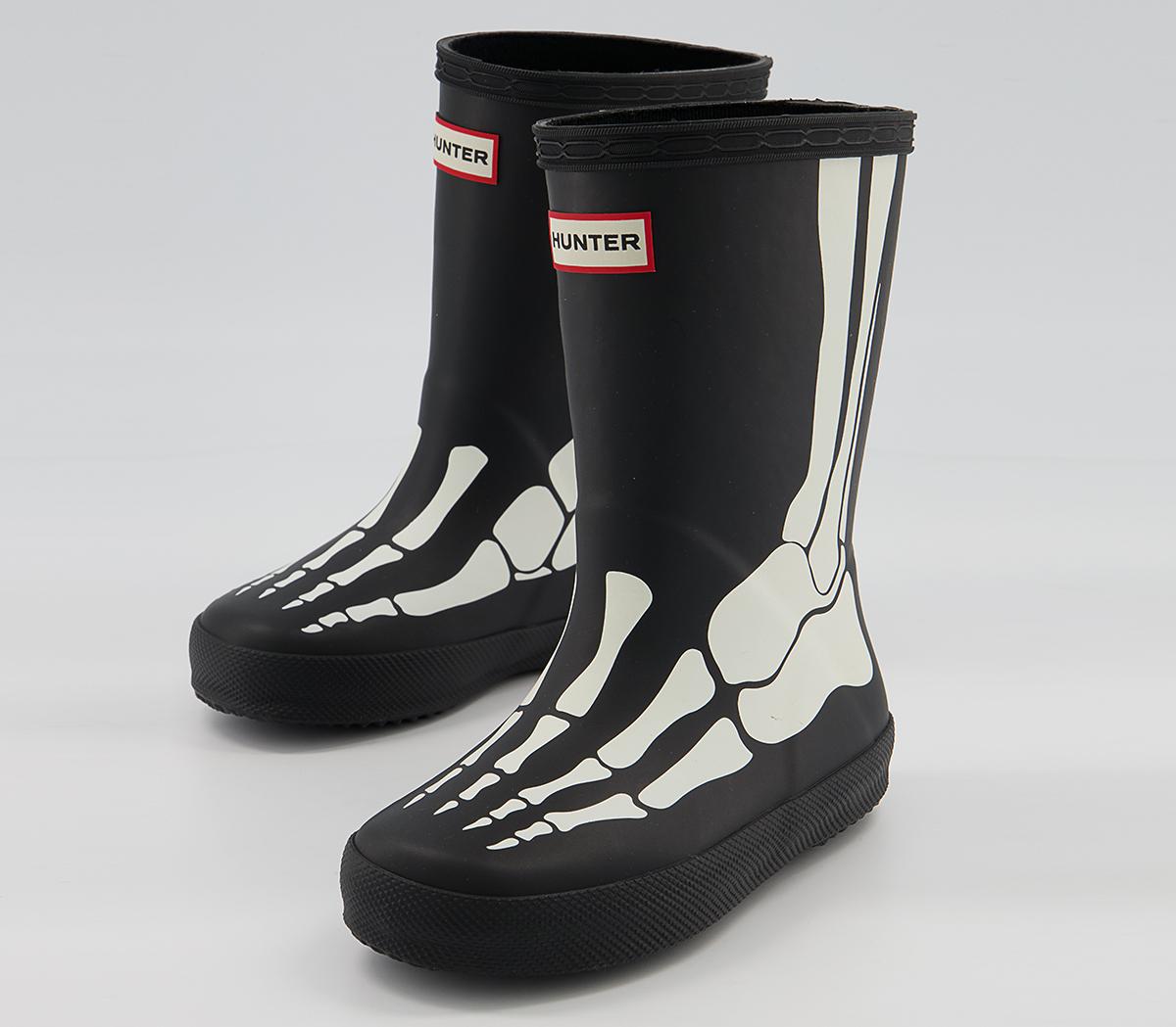 Hunter First Classic Wellies Hunter First Classic Wellies Black Skeleton