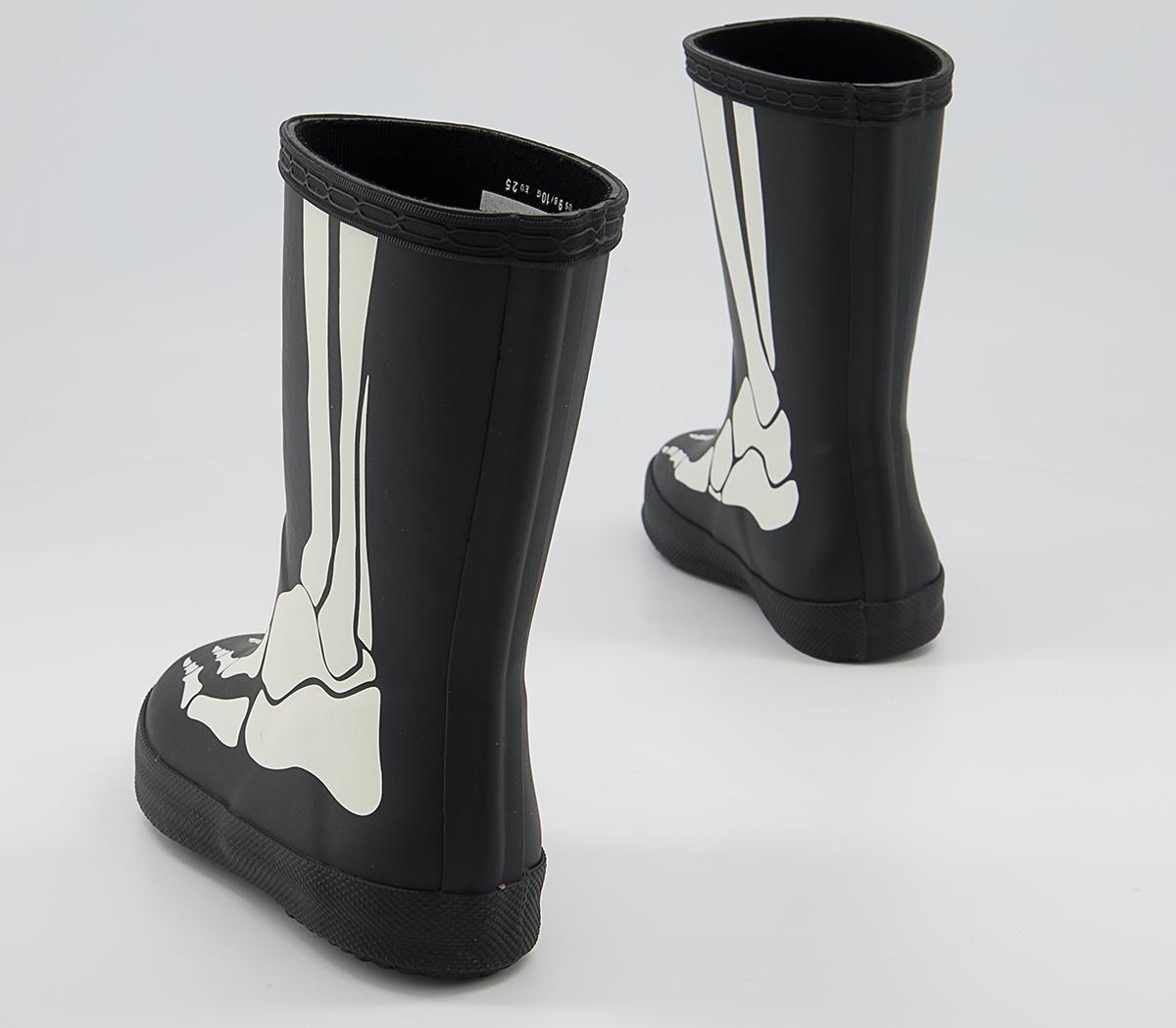 Hunter First Classic Wellies Hunter First Classic Wellies Black Skeleton