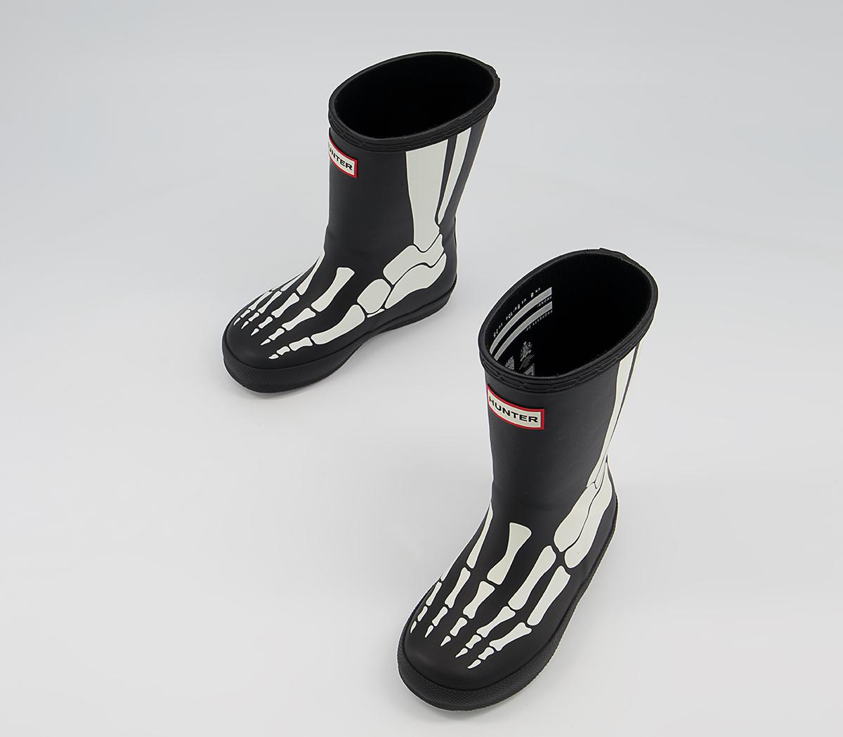 Hunter First Classic Wellies Hunter First Classic Wellies Black Skeleton