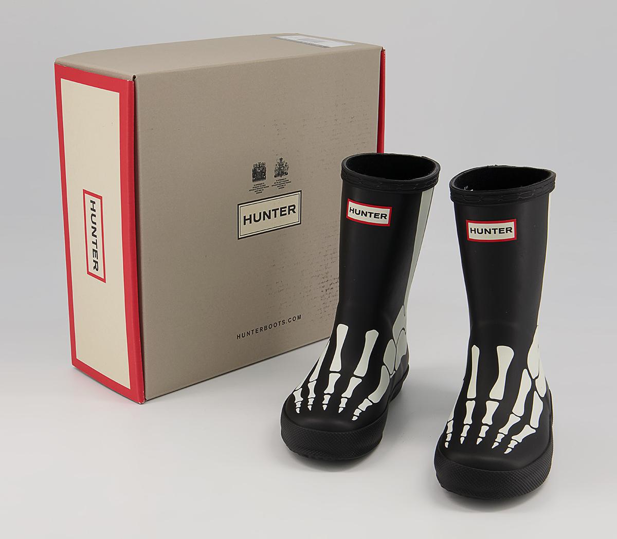 Hunter First Classic Wellies Hunter First Classic Wellies Black Skeleton