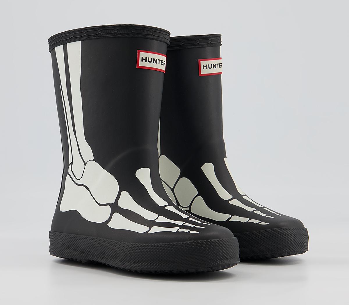 Hunter First Classic Wellies Hunter First Classic Wellies Black Skeleton