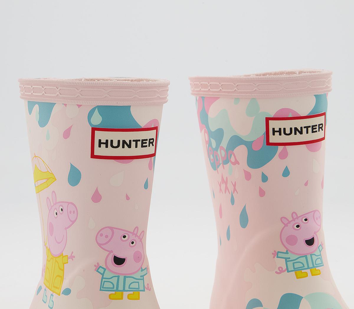 Hunter First Classic Wellies Hunter First Classic Wellies Peppa Pig Rose Metal