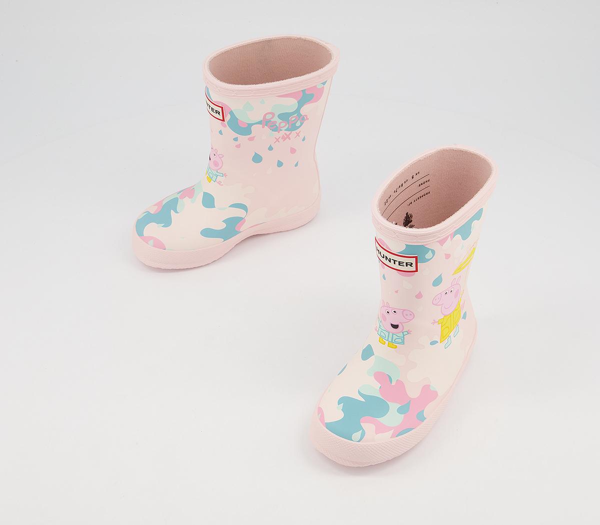 Hunter First Classic Wellies Hunter First Classic Wellies Peppa Pig Rose Metal