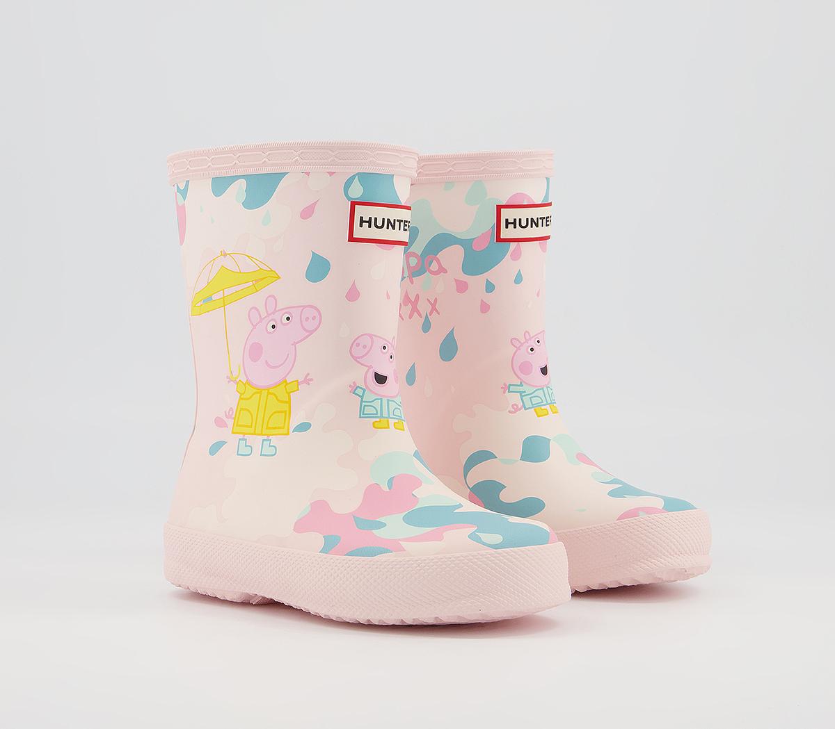 Hunter First Classic Wellies Hunter First Classic Wellies Peppa Pig Rose Metal