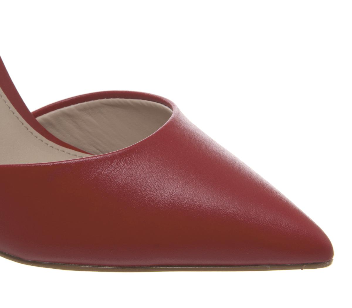 OFFICEHour Pointed CourtRed Leather