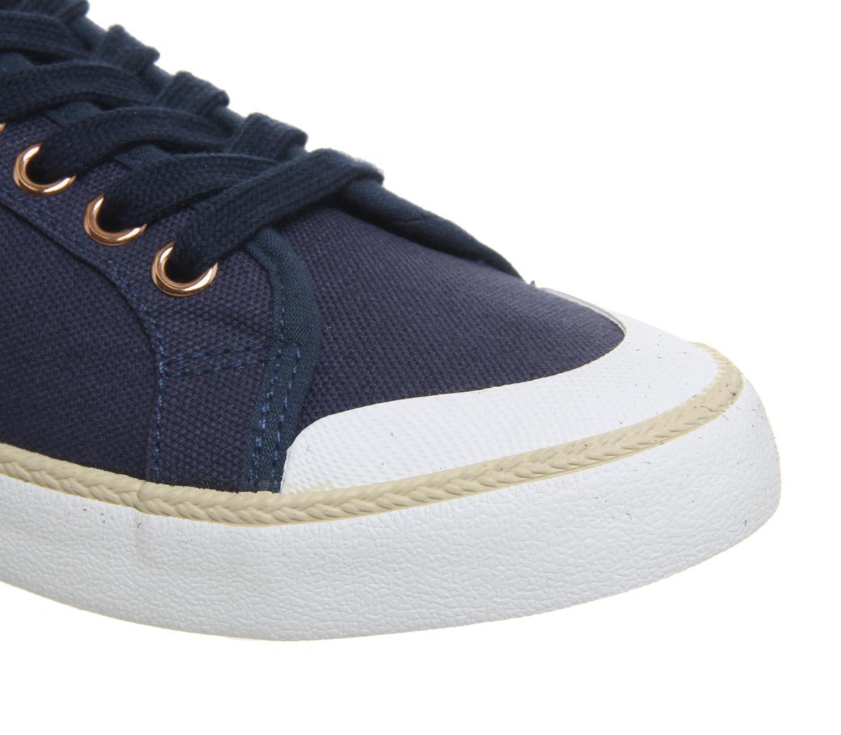 OFFICE Fragment Rope Rand Lace Up Trainers OFFICE Fragment Rope Rand Lace Up Trainers Navy Canvas