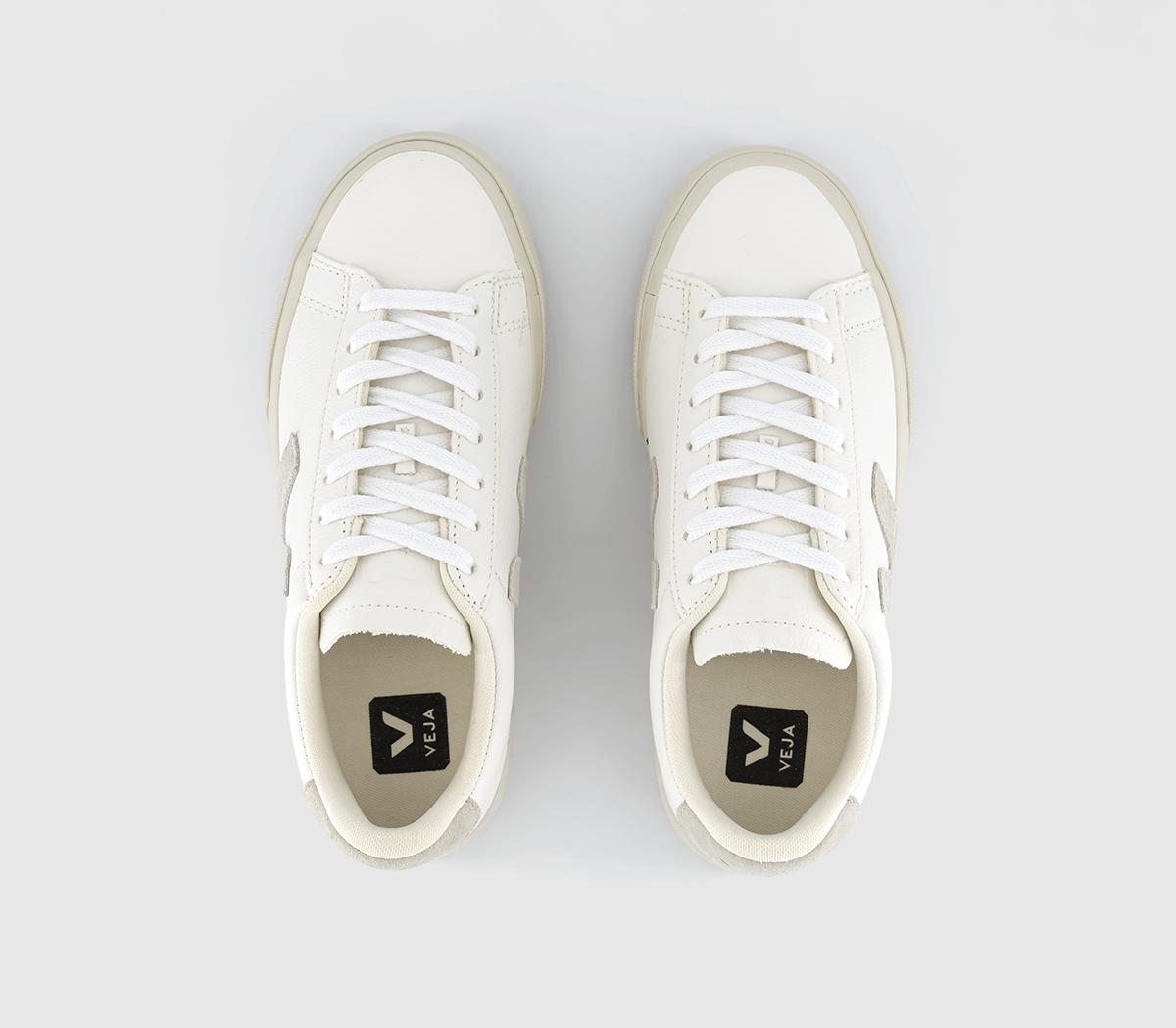 VEJA Campo Trainers White Natural Leather F - Women's Trainers