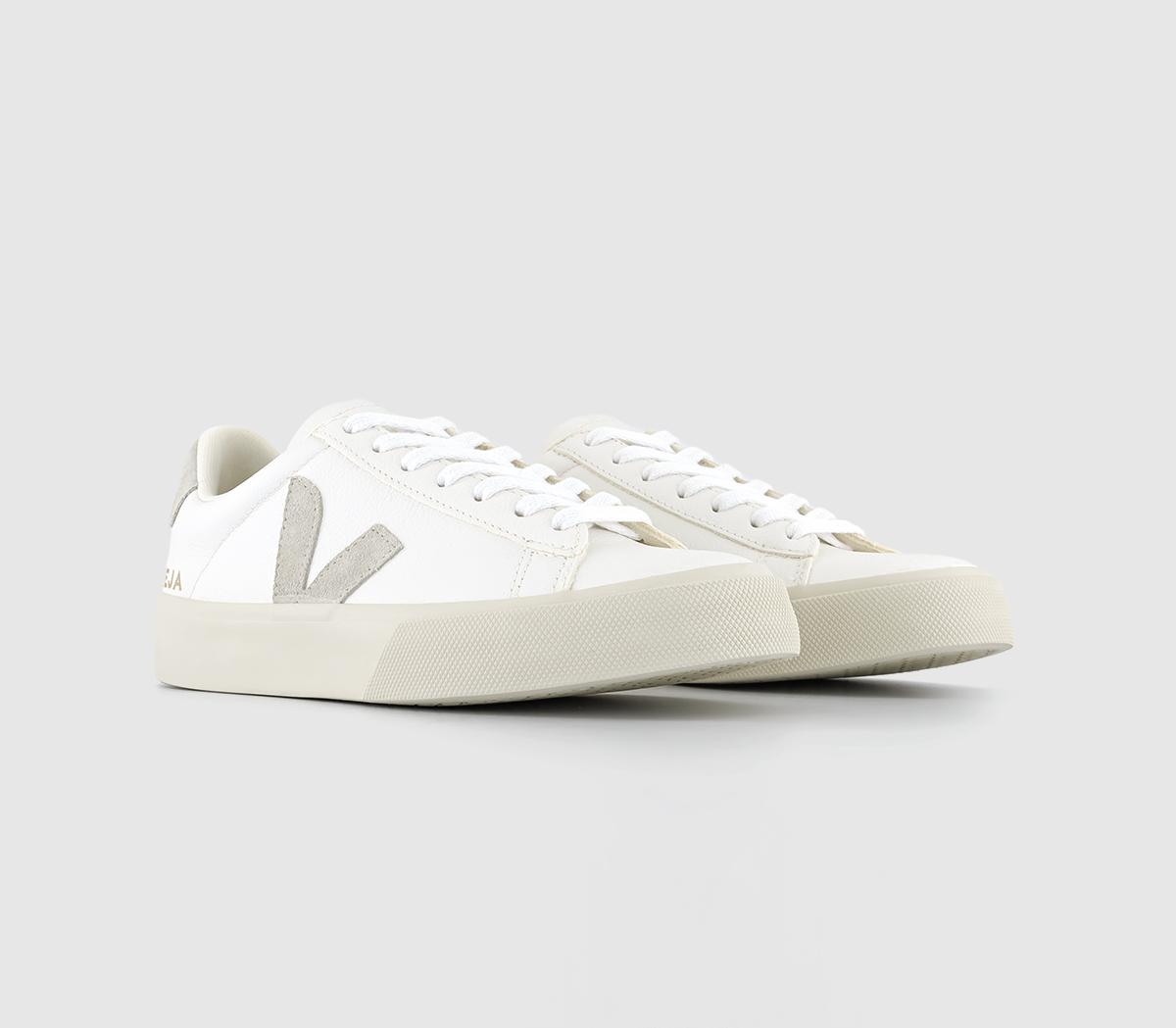 VEJACampo TrainersWhite Natural Leather  F