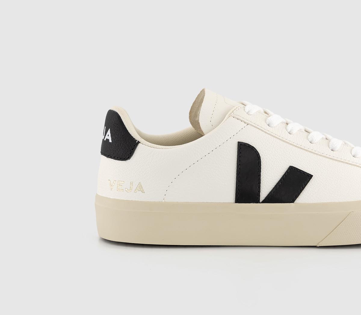 VEJACampo TrainersWhite  Black Leather F