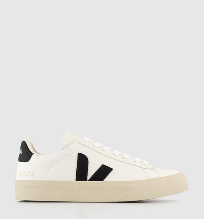 VEJA Campo Trainers White  Black Leather F
