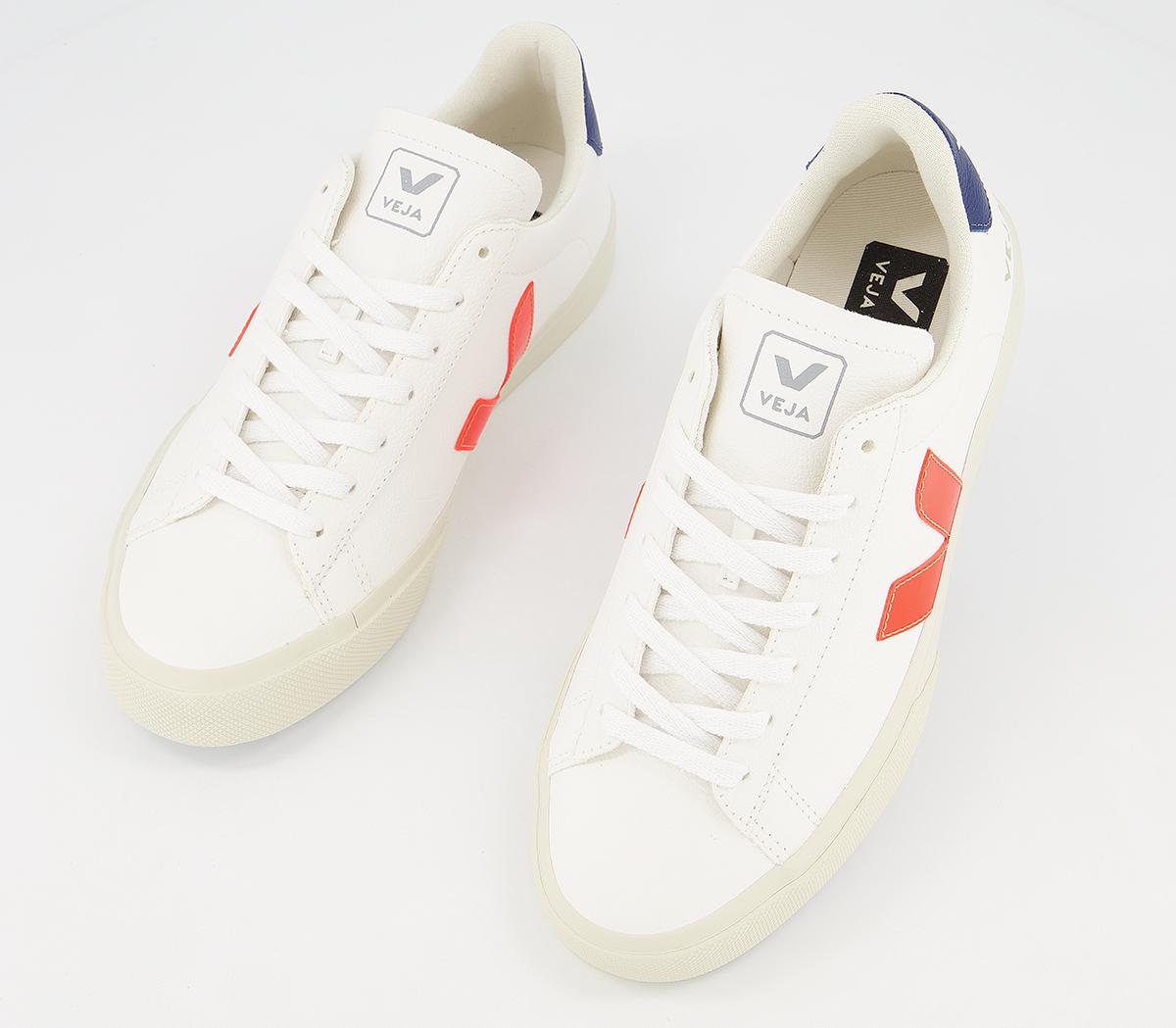 VEJA Campo Trainers VEJA Campo Trainers White Orange Fluo Cobalt F