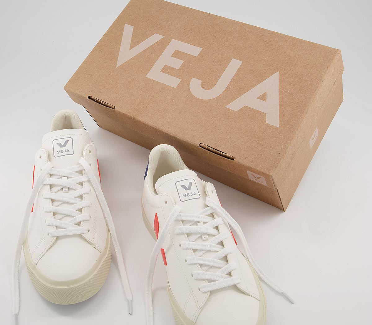 VEJA Campo Trainers VEJA Campo Trainers White Orange Fluo Cobalt F