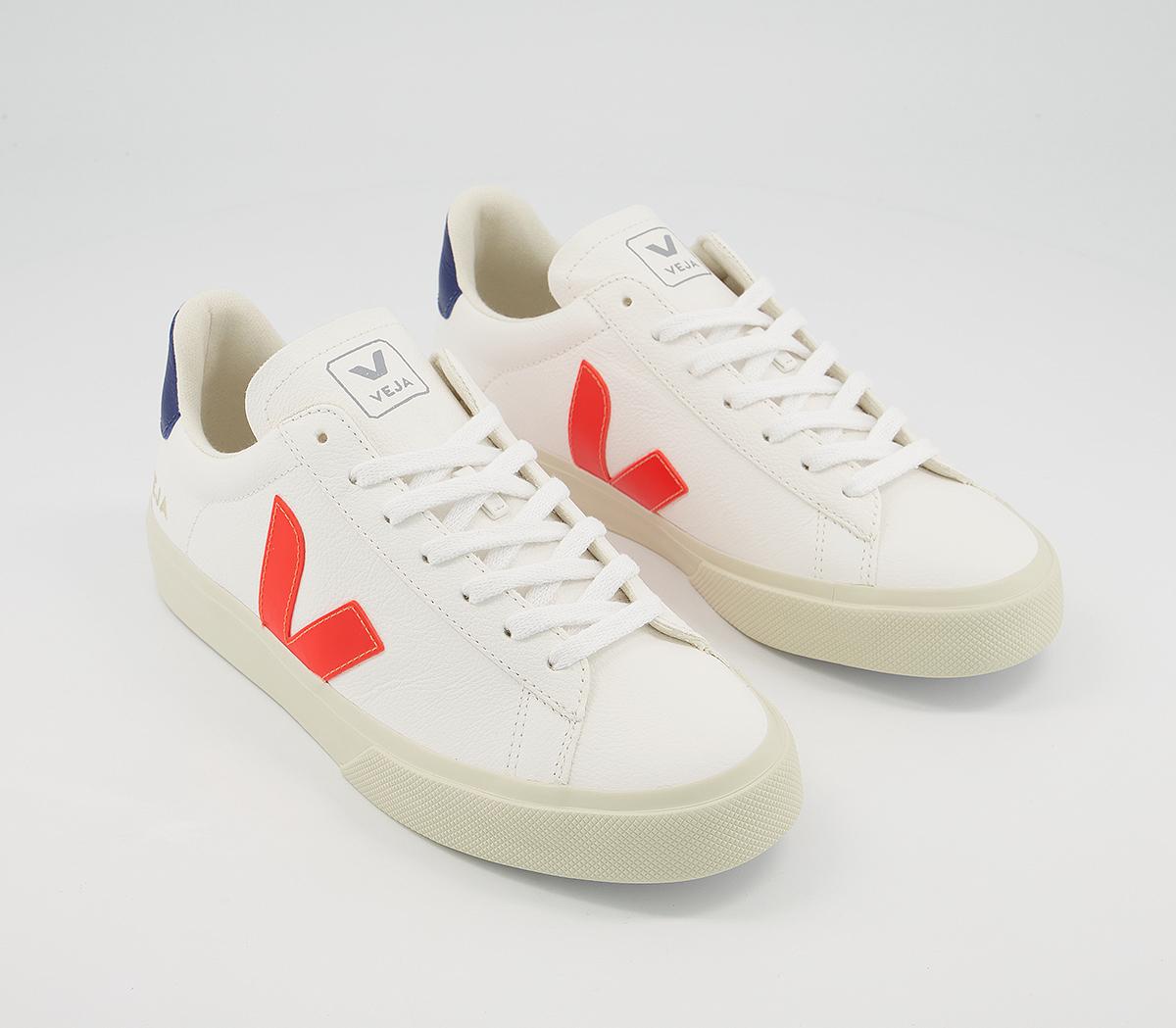 VEJA Campo Trainers VEJA Campo Trainers White Orange Fluo Cobalt F