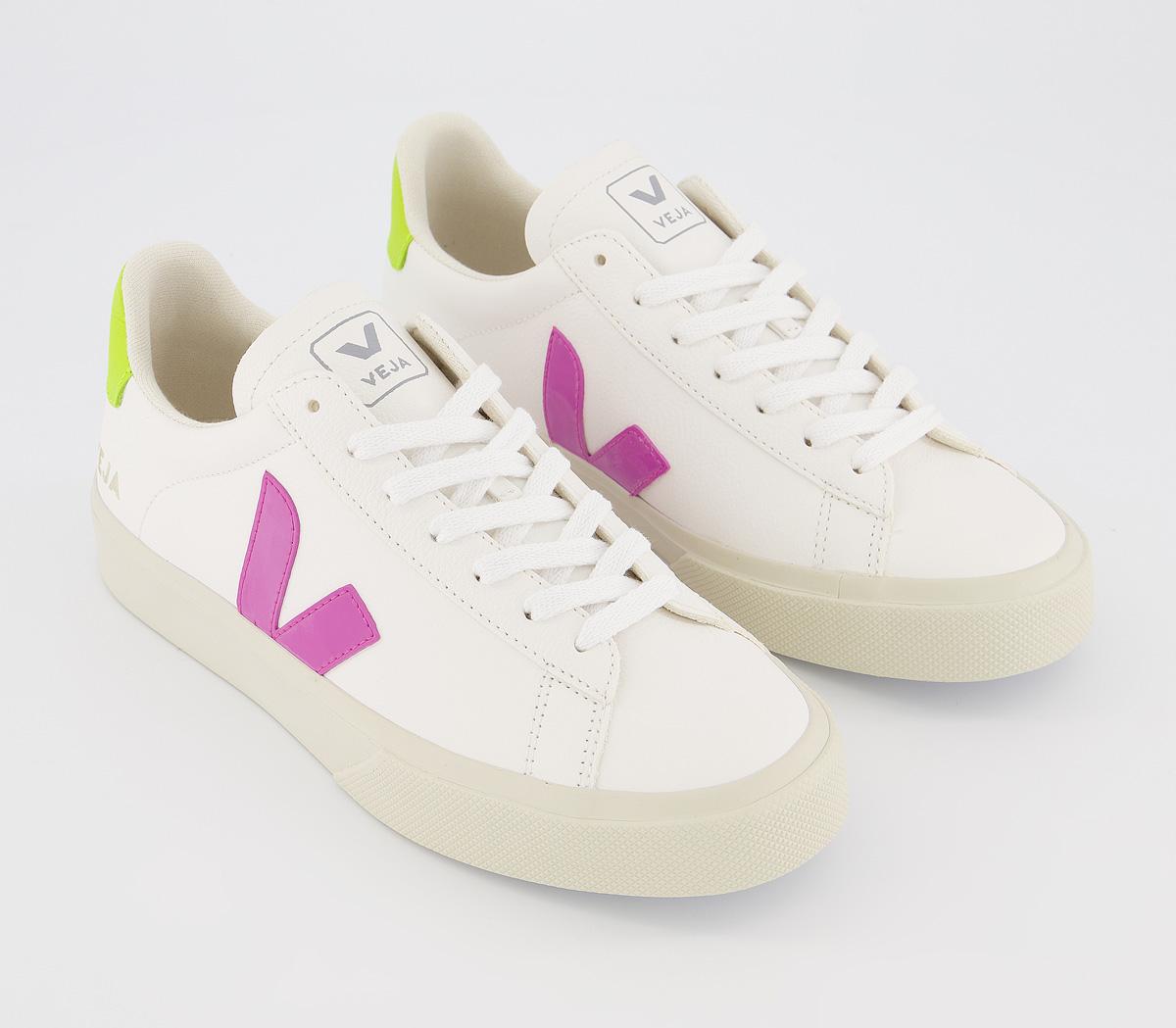 VEJACampo TrainersWhite Ultraviolet Jaune Fluo F