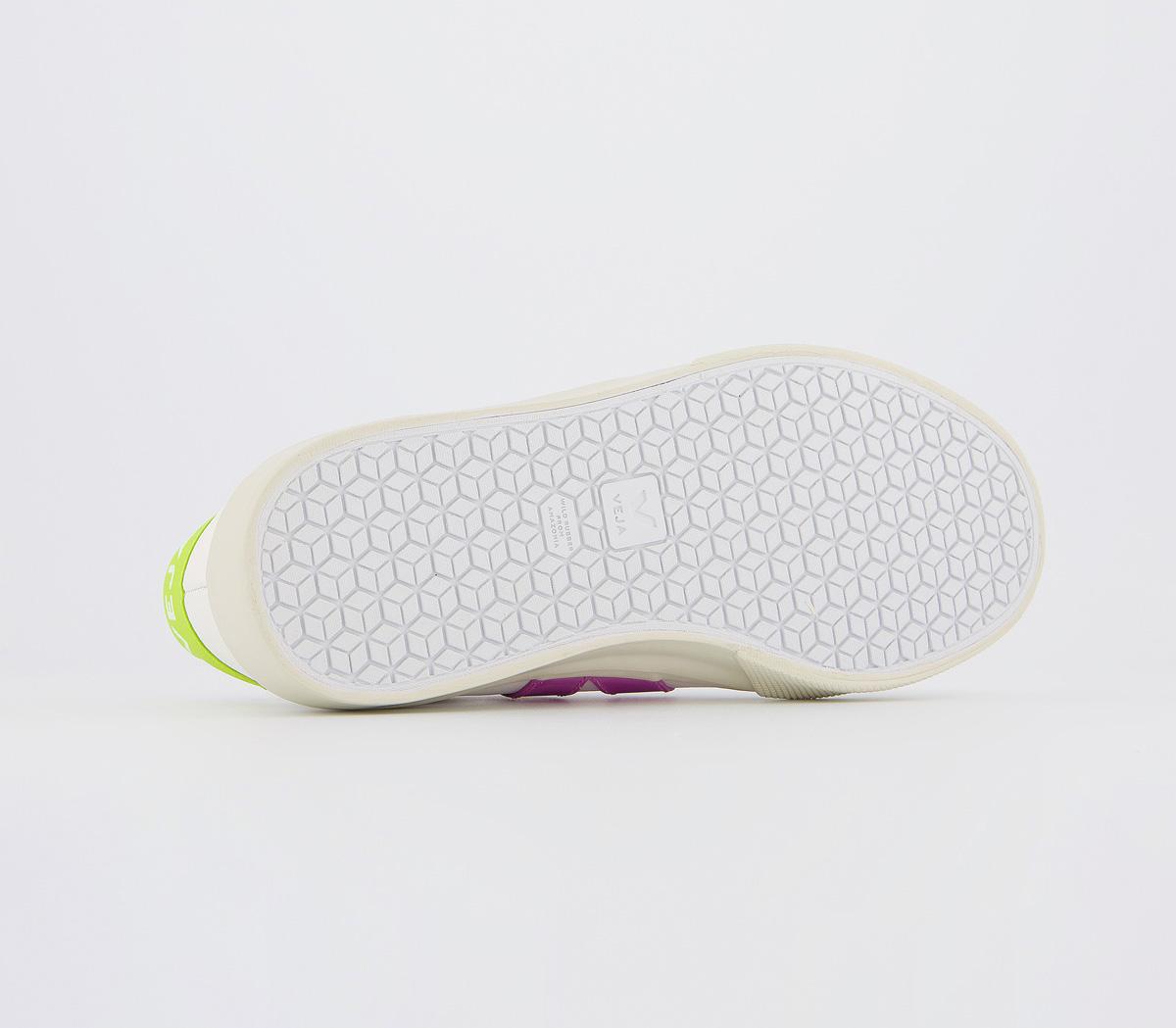 VEJA Campo Trainers White Ultraviolet Jaune Fluo F - Women's Trainers