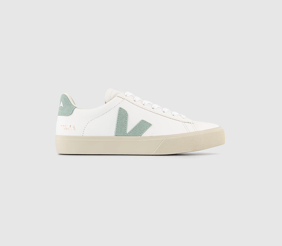 Veja Womens Campo Trainers White Extra Matcha F Leather, 8