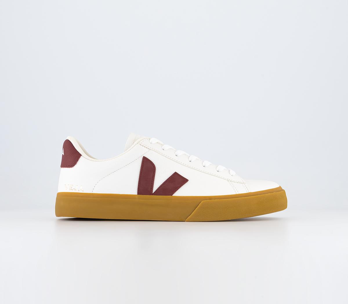 Veja Mens Campo Trainers Extra White Marsala Natural, 10