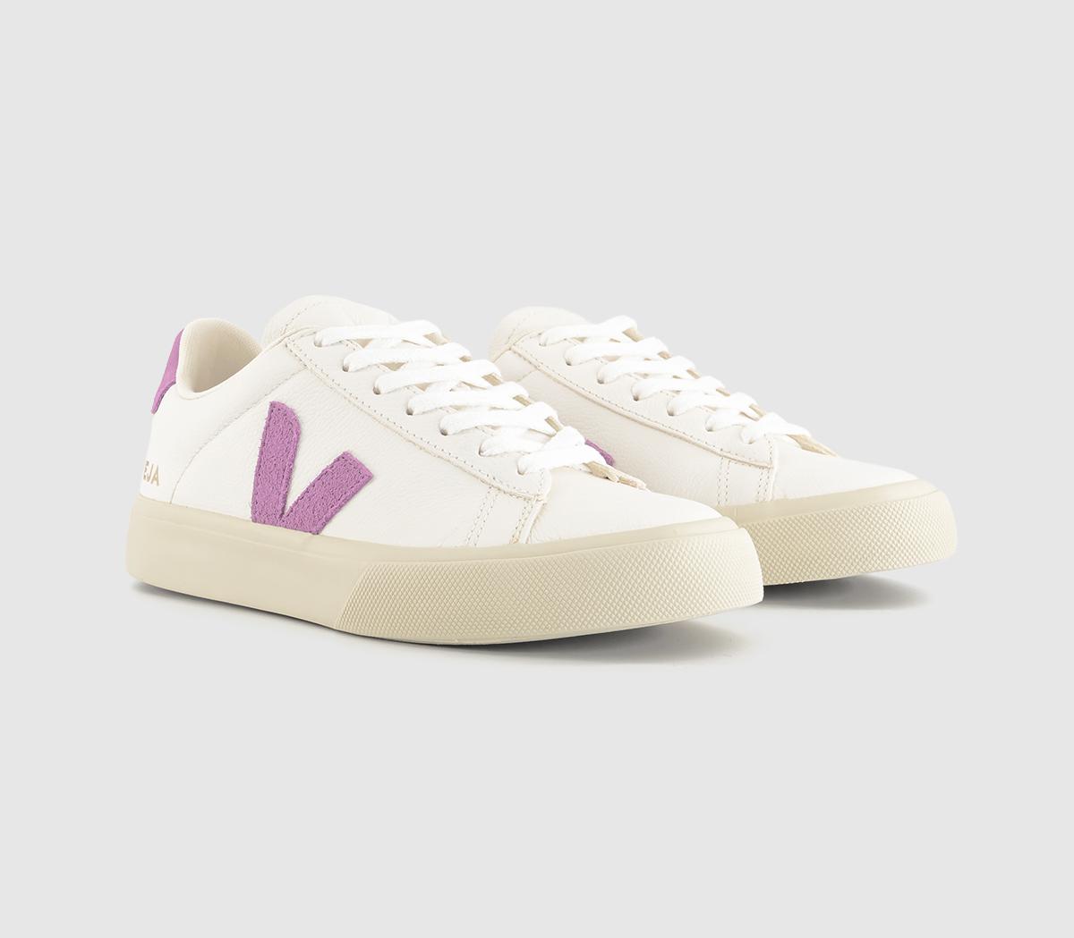 Veja Womens Campo Trainers Extra White Mulberry F, 7