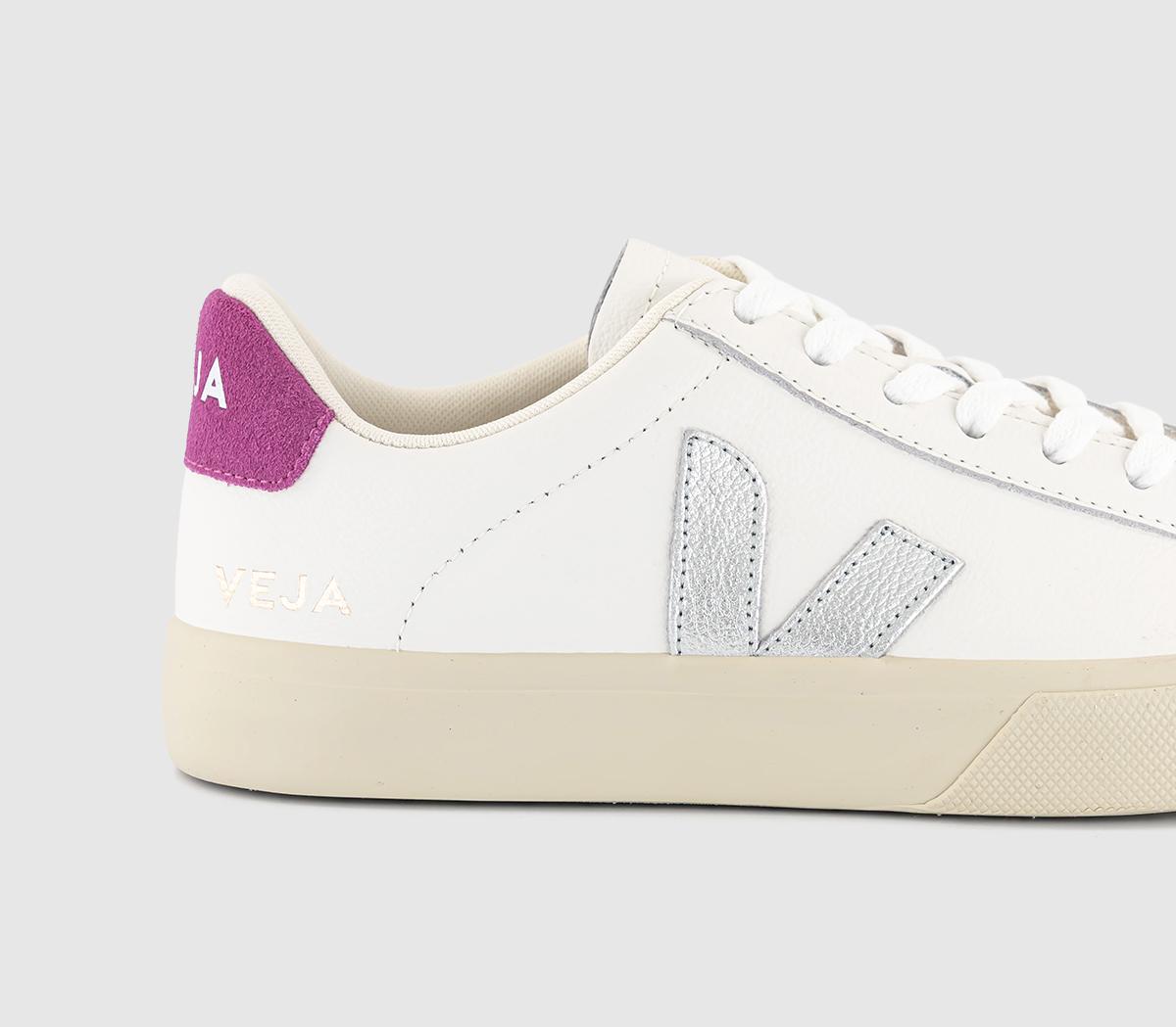 VEJA Campo Trainers White Silver Ultraviolet F - Women's Trainers