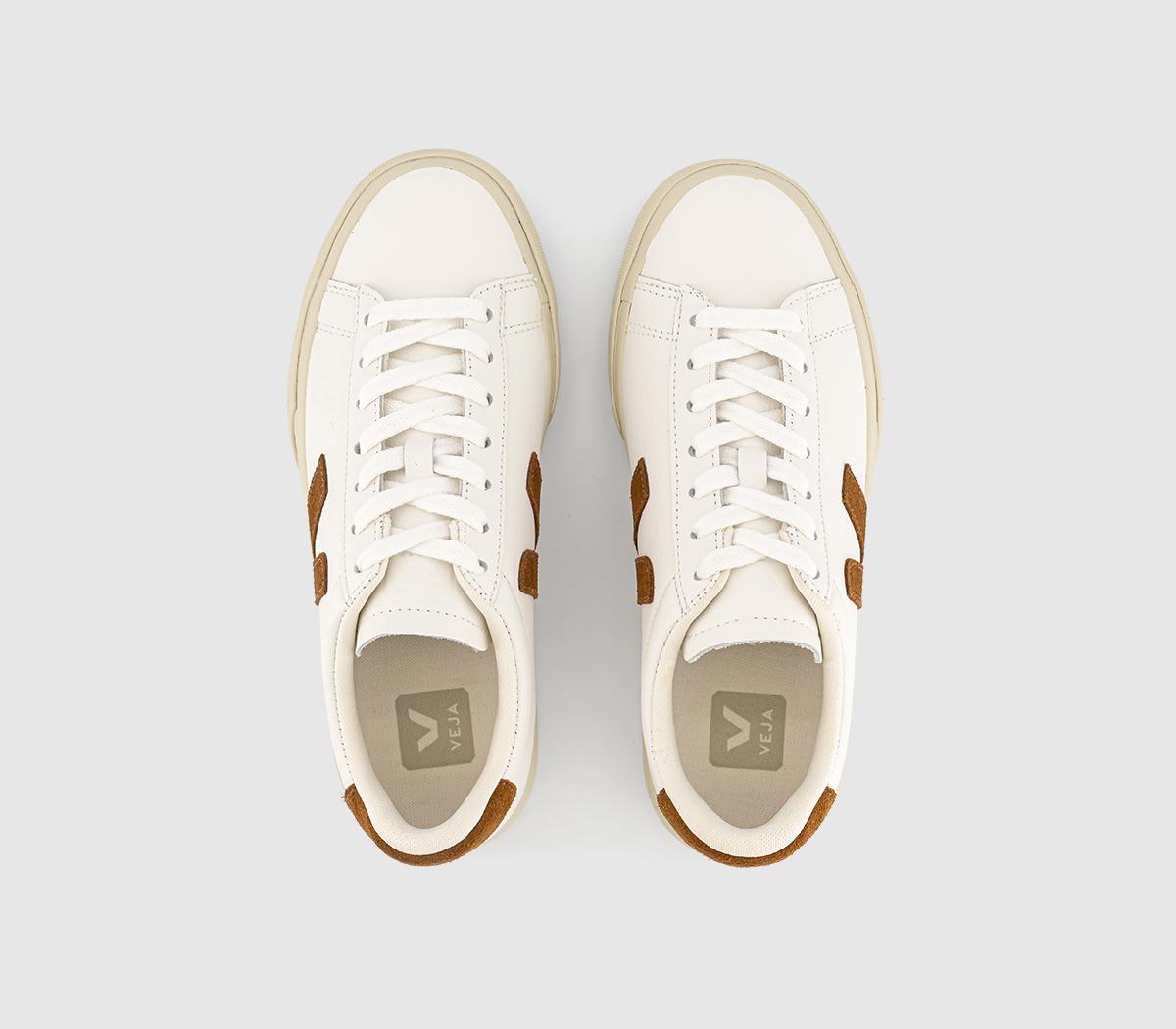VEJA Campo Trainers White Cognac F Women's Trainers