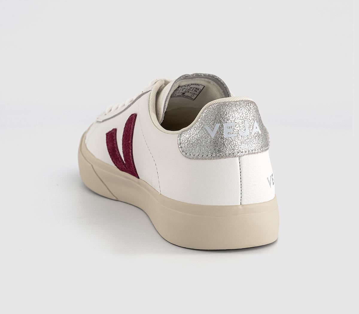 VEJACampo TrainersWhite Grenat Silver F