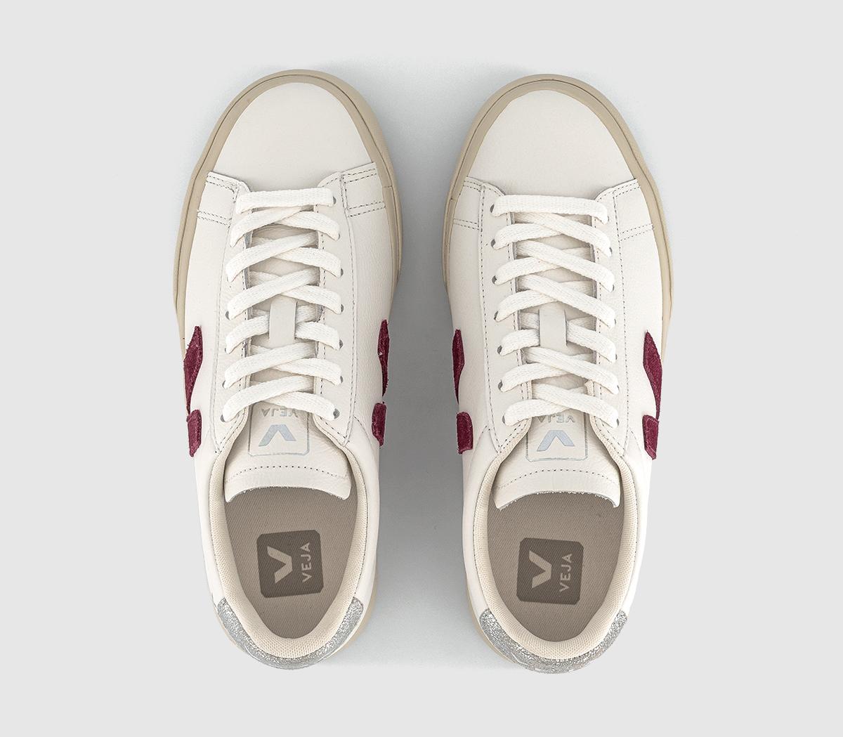 VEJA ホワイト/レッド スニーカー Veja Kids Esplar Leather White Nautico Pekin – Small Smart