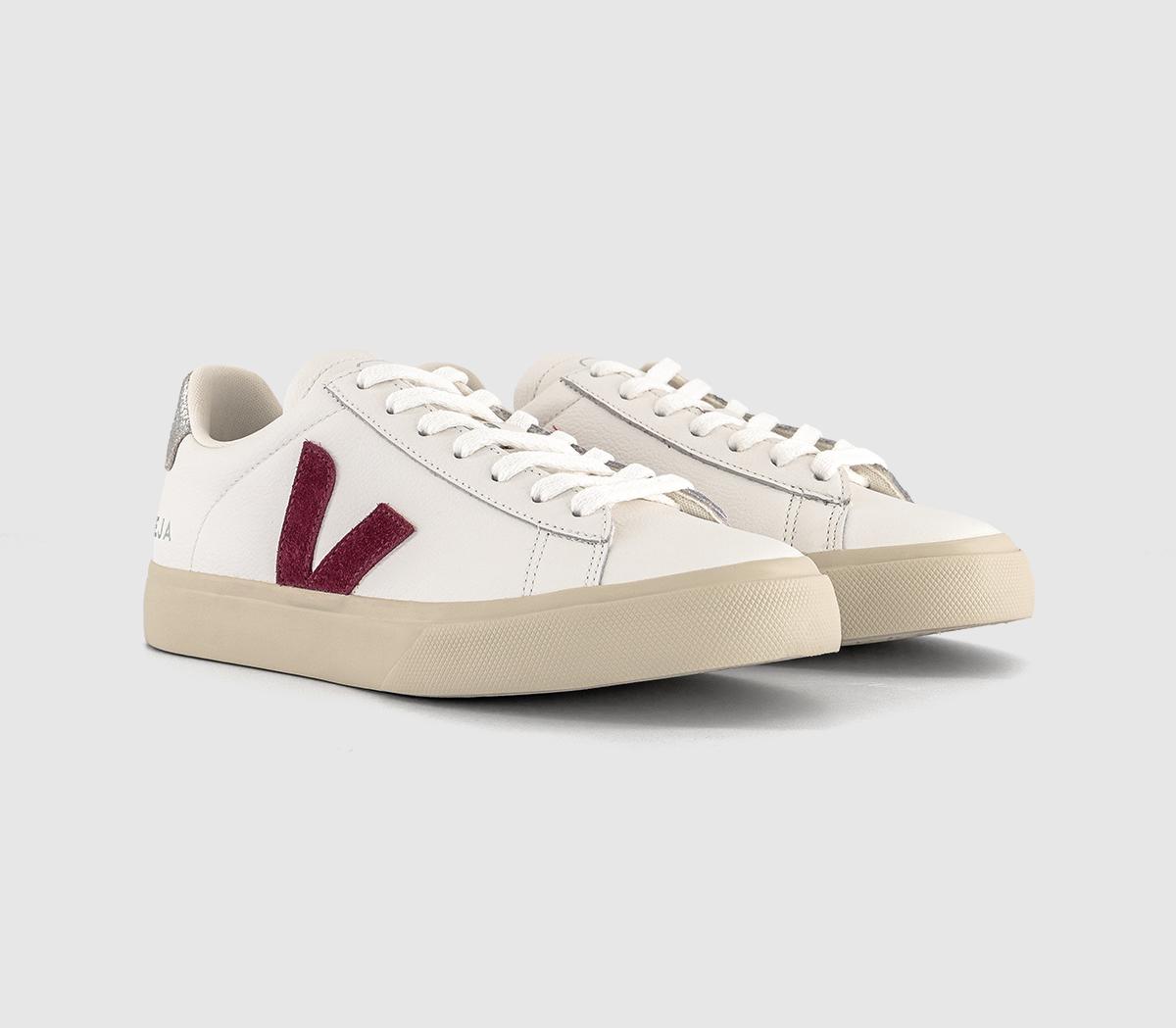 VEJACampo TrainersWhite Grenat Silver F