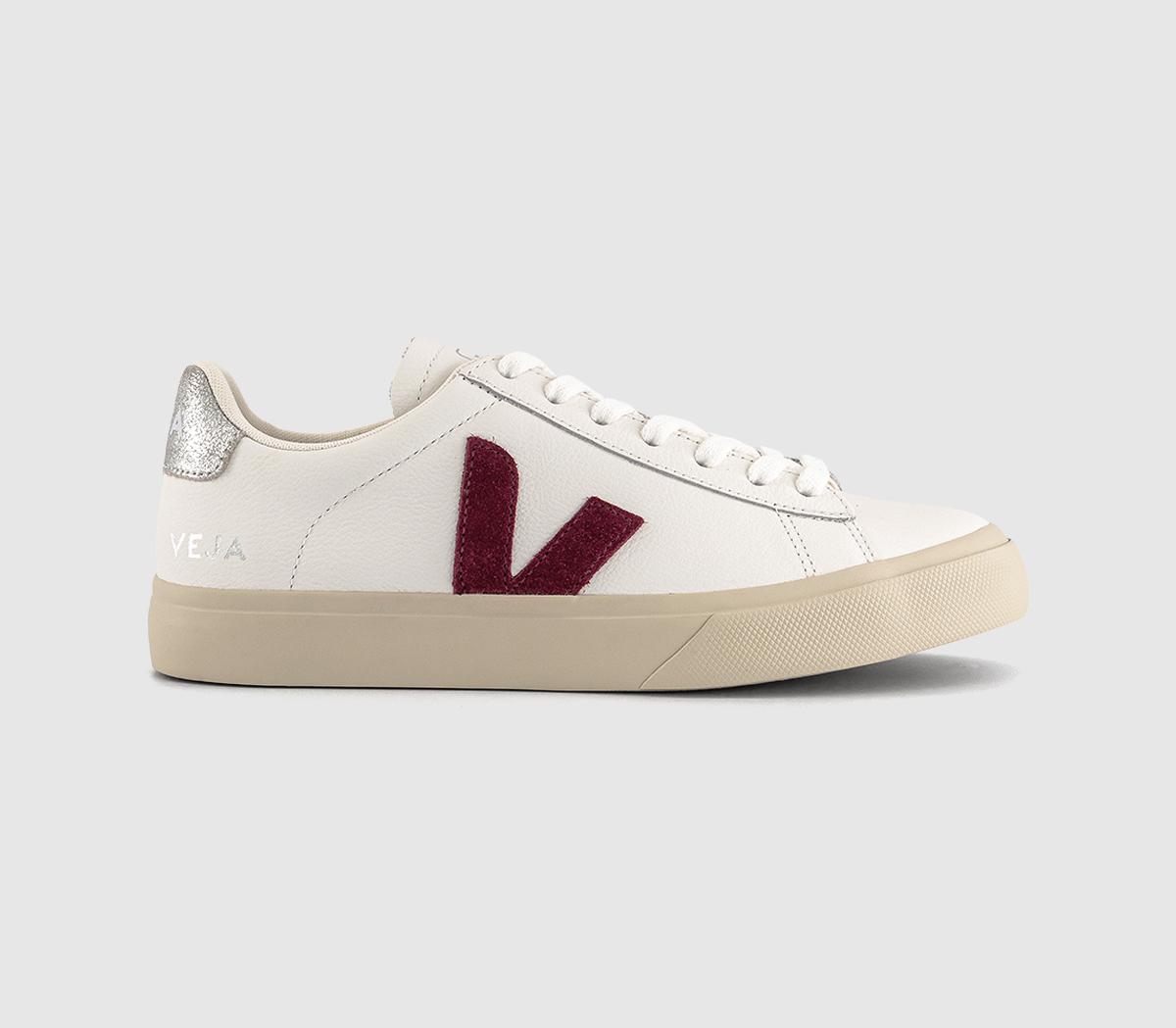 VEJACampo TrainersWhite Grenat Silver F