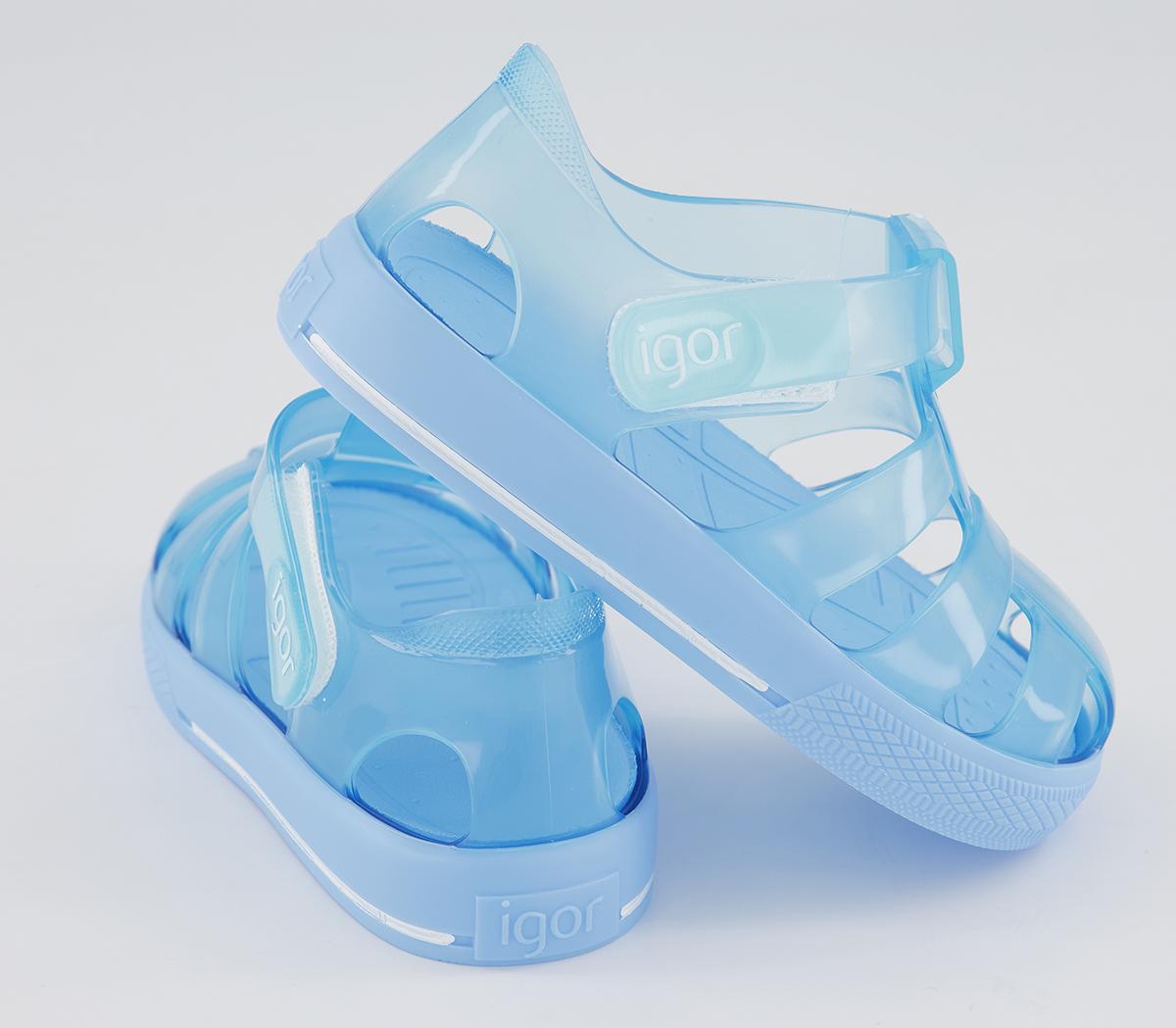 Igor Star Sandals Igor Star Sandals Celeste Sky Blue Mono