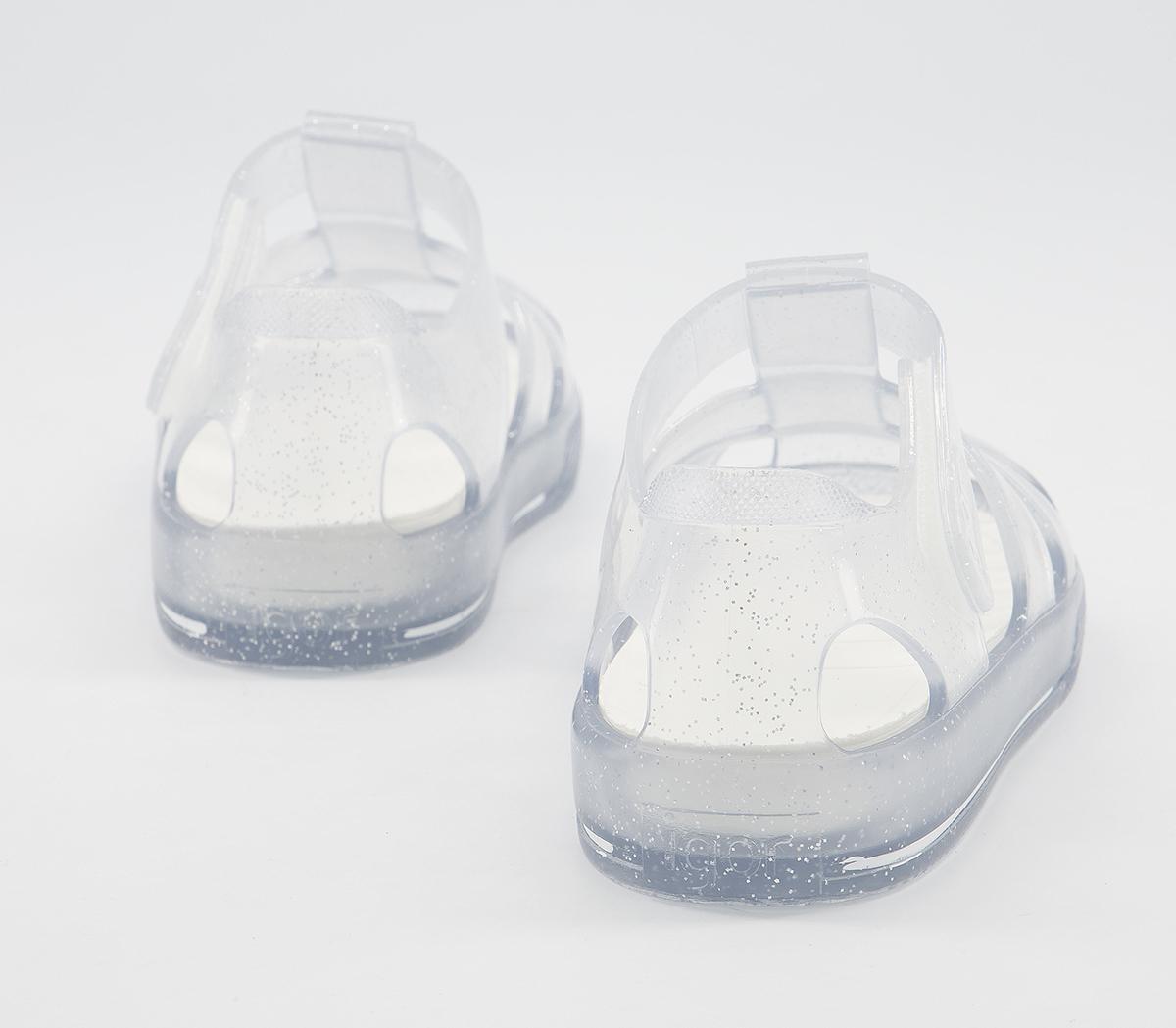 Igor Star Sandals Clear Glitter - Unisex