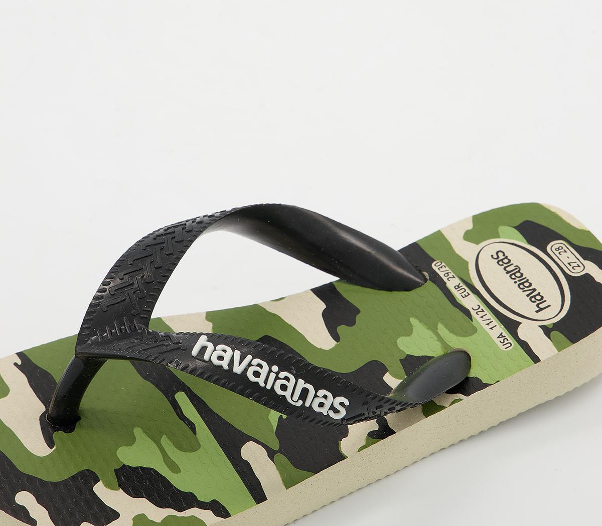 HavaianasKids Top Flip FlopsCamo Beige Black