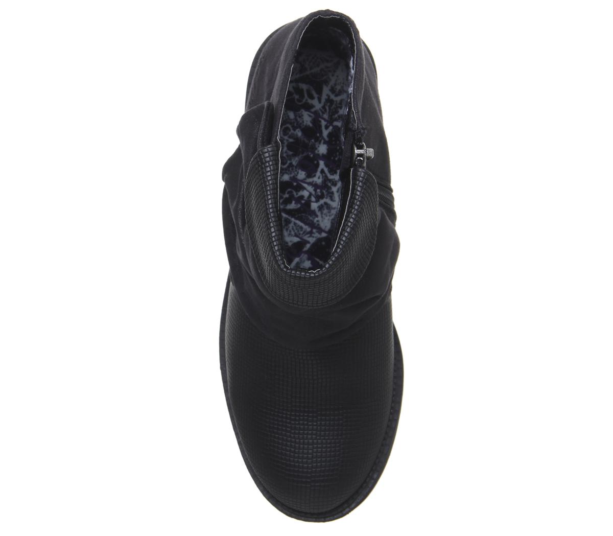 Blowfish Malibu Vynn Button Boots Black Rocksteady - Women's Ankle Boots