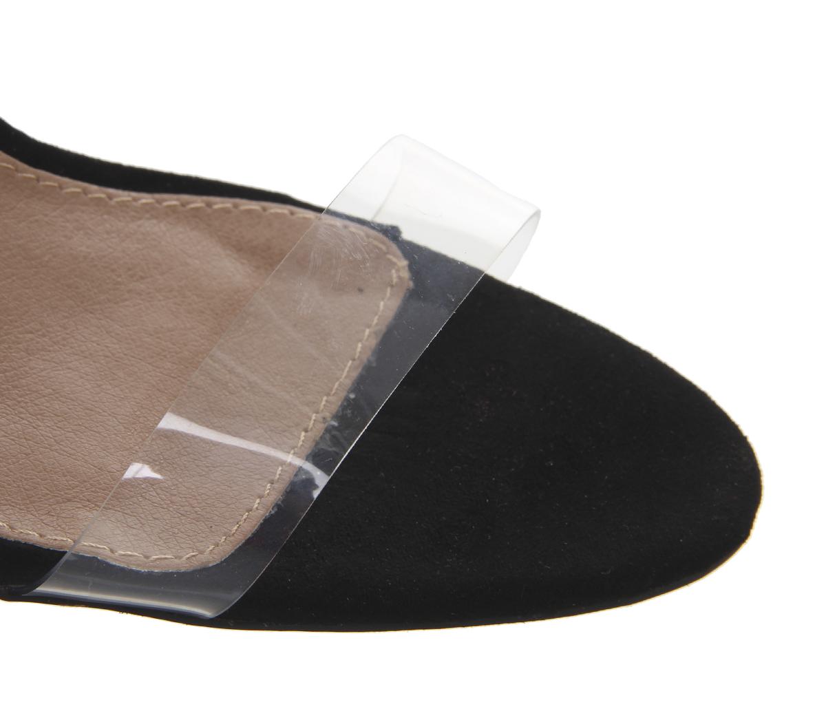 OFFICEHighjack Ankle Tie Block HeelBlack