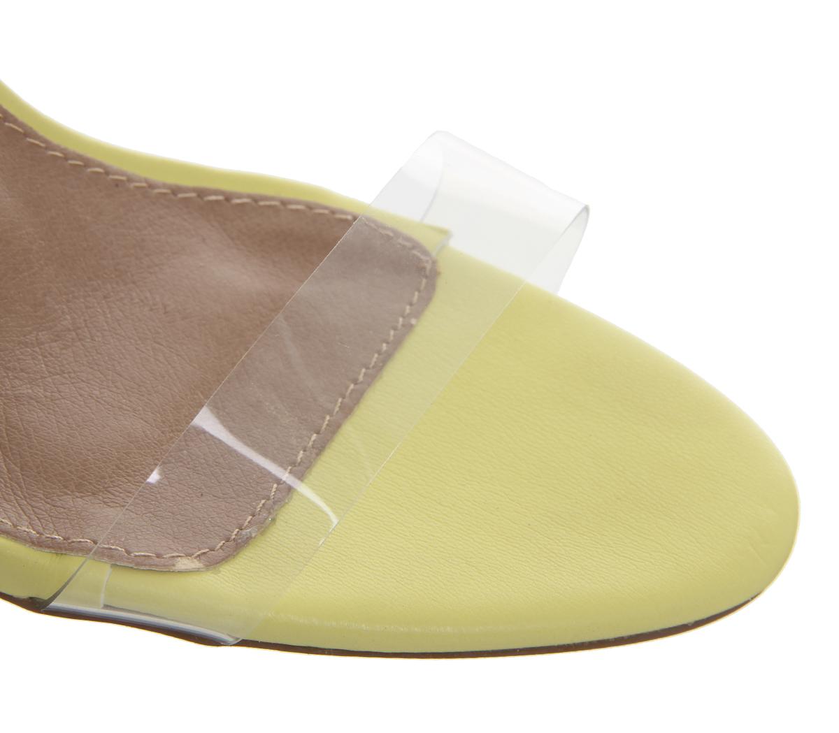 OFFICEHighjack Ankle Tie Block HeelYellow