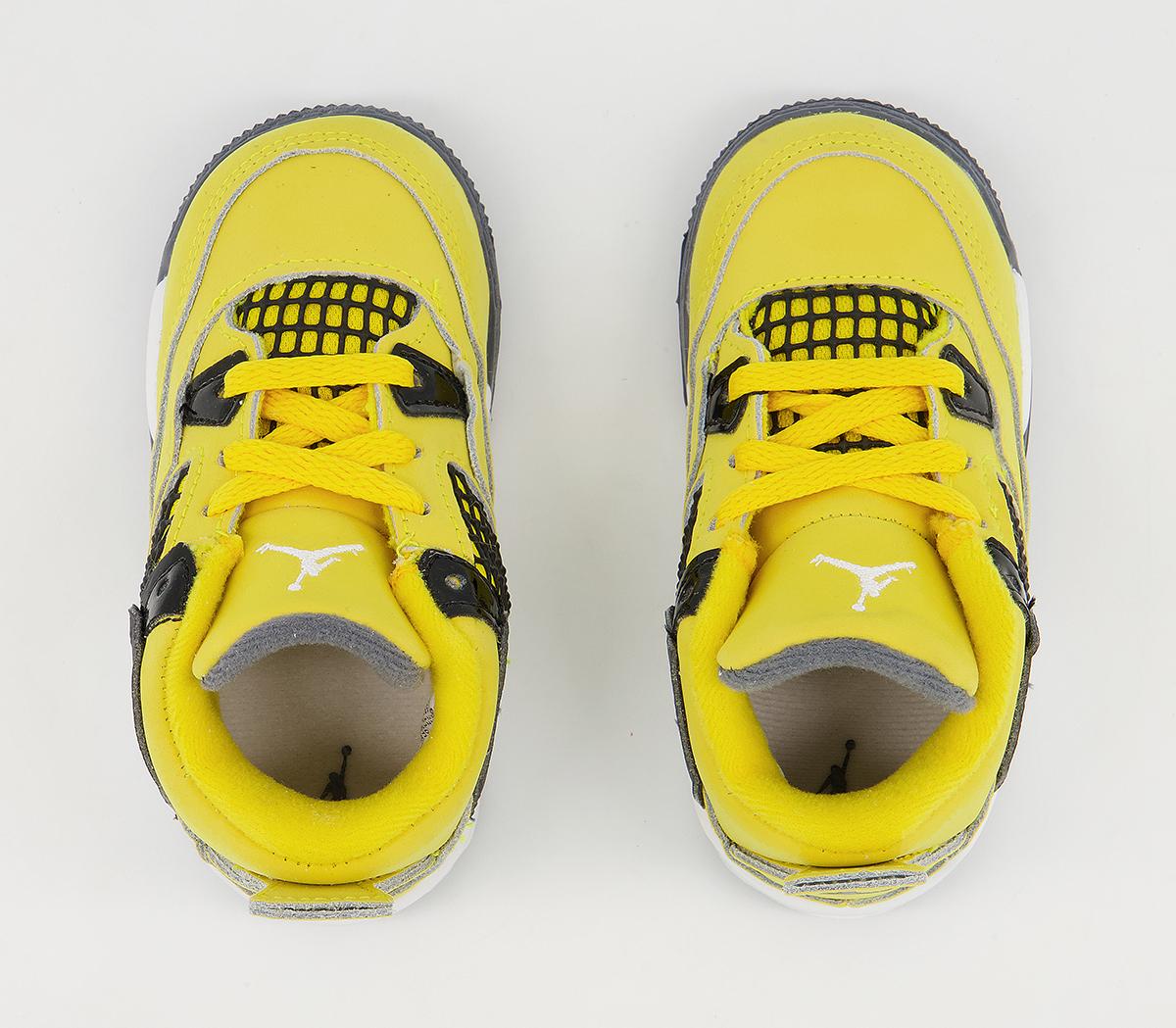 JordanAir Jordan 4 Toddler TrainersTour Yellow Dark Blue Grey