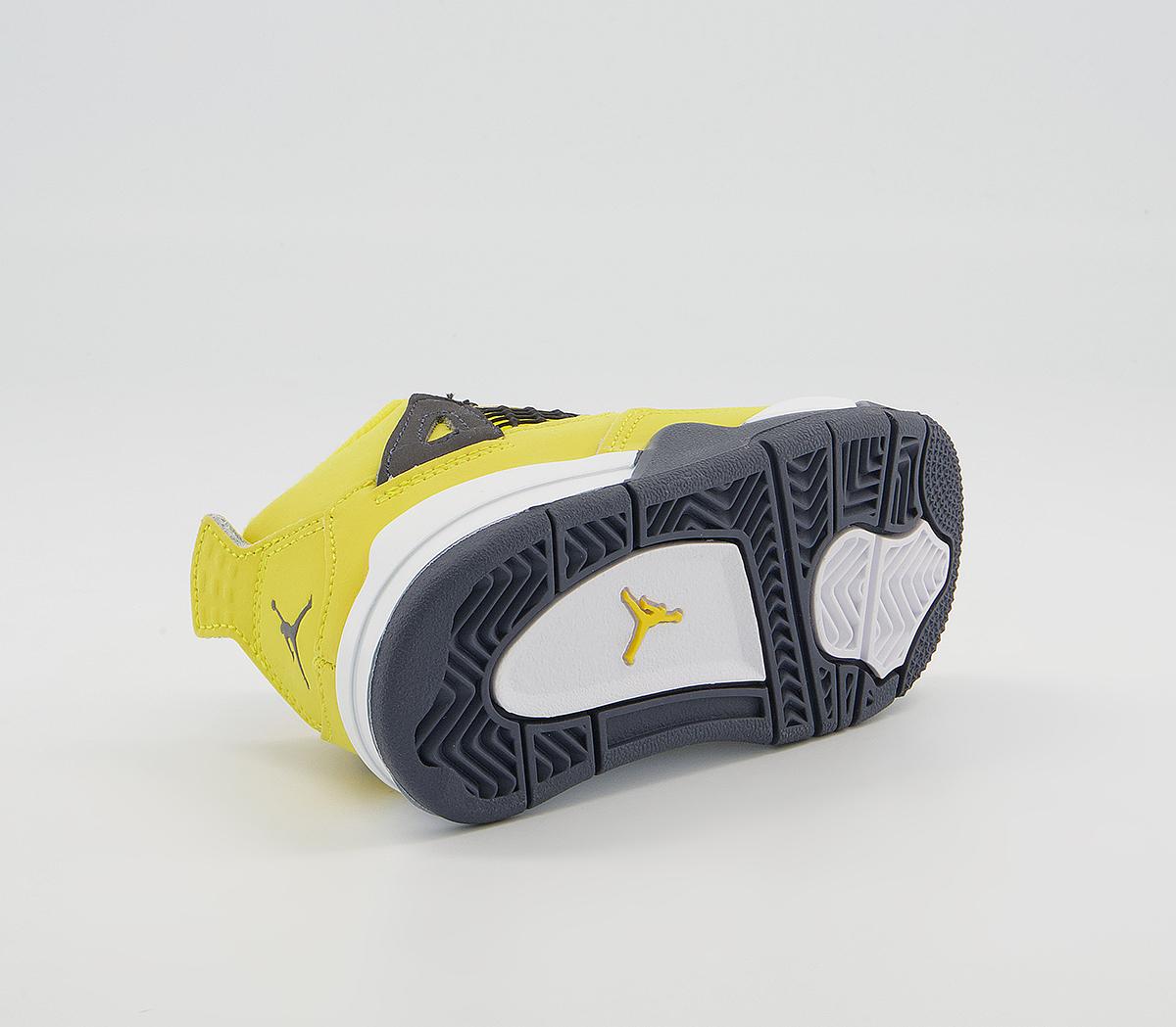 JordanAir Jordan 4 Toddler TrainersTour Yellow Dark Blue Grey